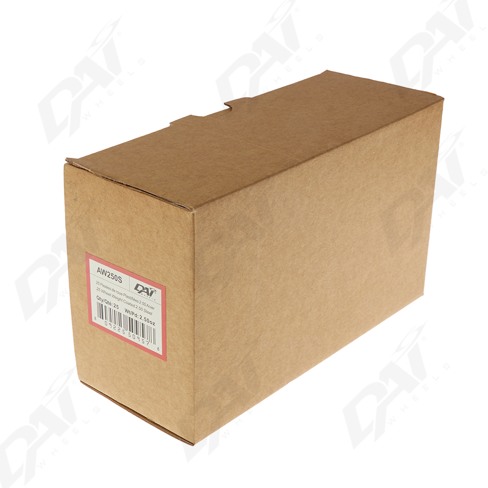 25 PESEES DE ROUE PLAST 2.50