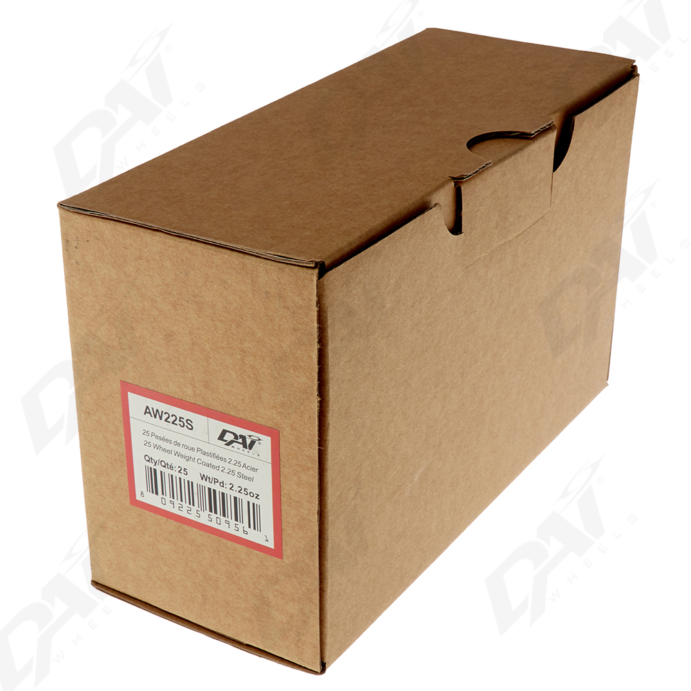 25 PESEES DE ROUE PLAST 2.25