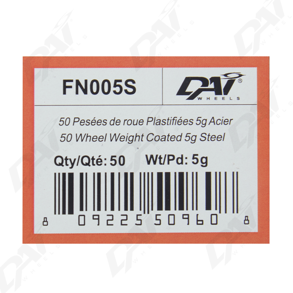 25 PESEES DE ROUE PLAST 5G - 2