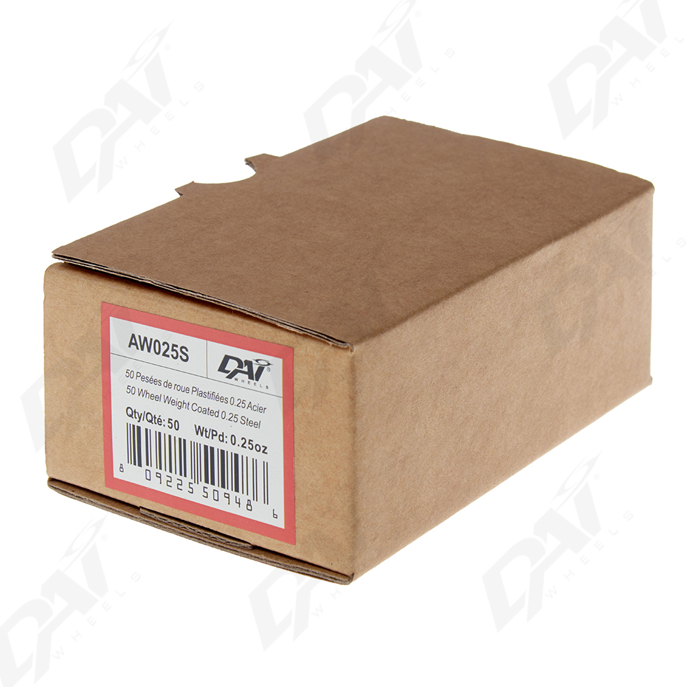 50 PESEES DE ROUE PLAST 0.25