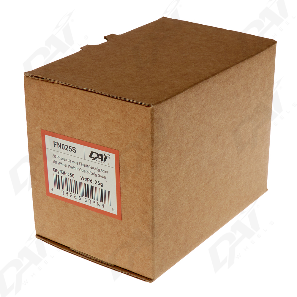 25 PESEES DE ROUE PLAST 50G