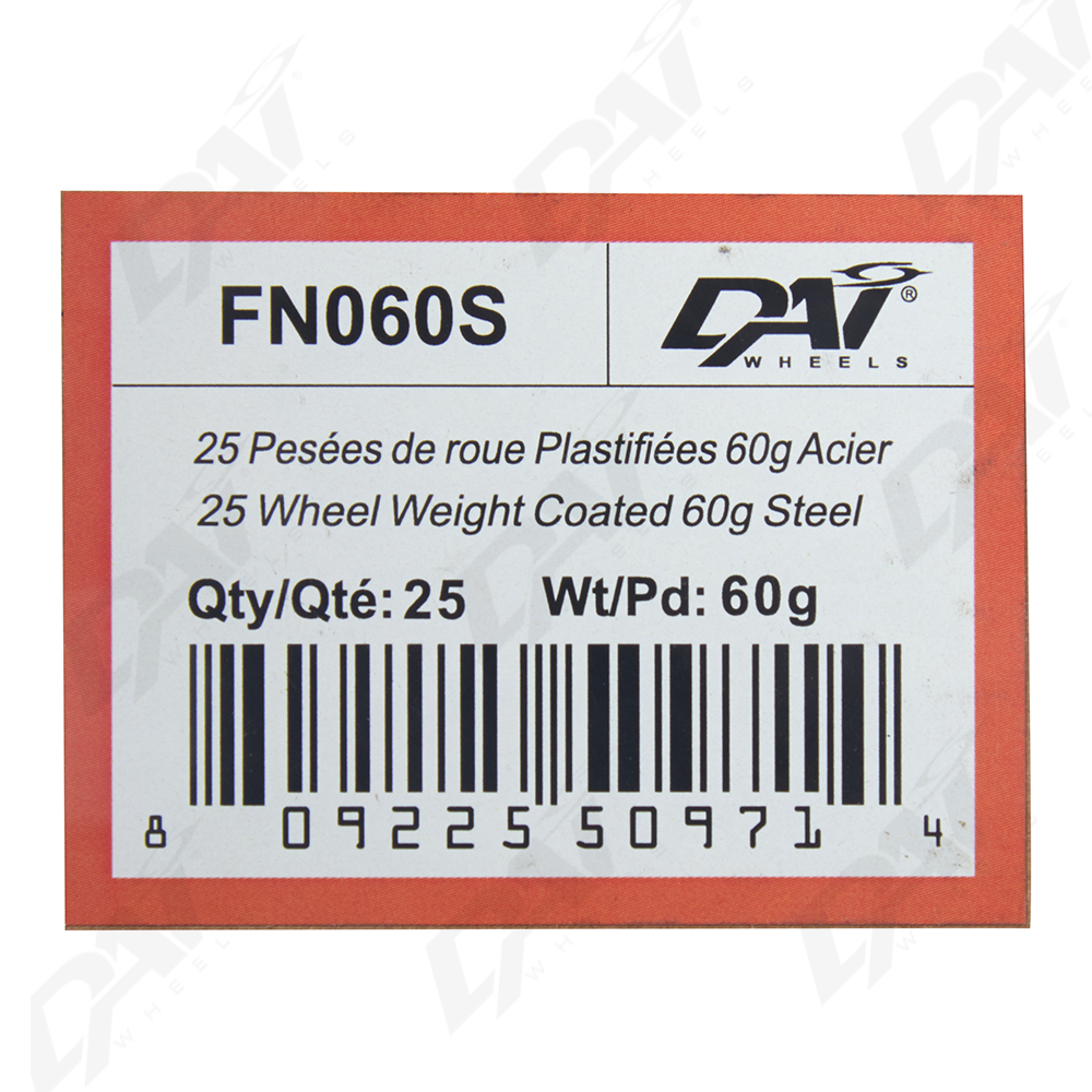 25 PESEES DE ROUE PLAST 60G - 2