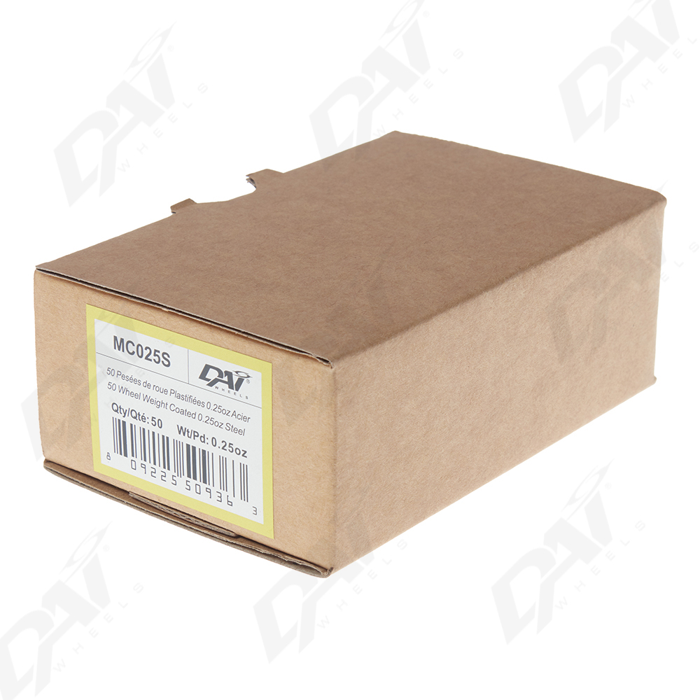 50 PESEES DE ROUE PLAST 0.25OZ