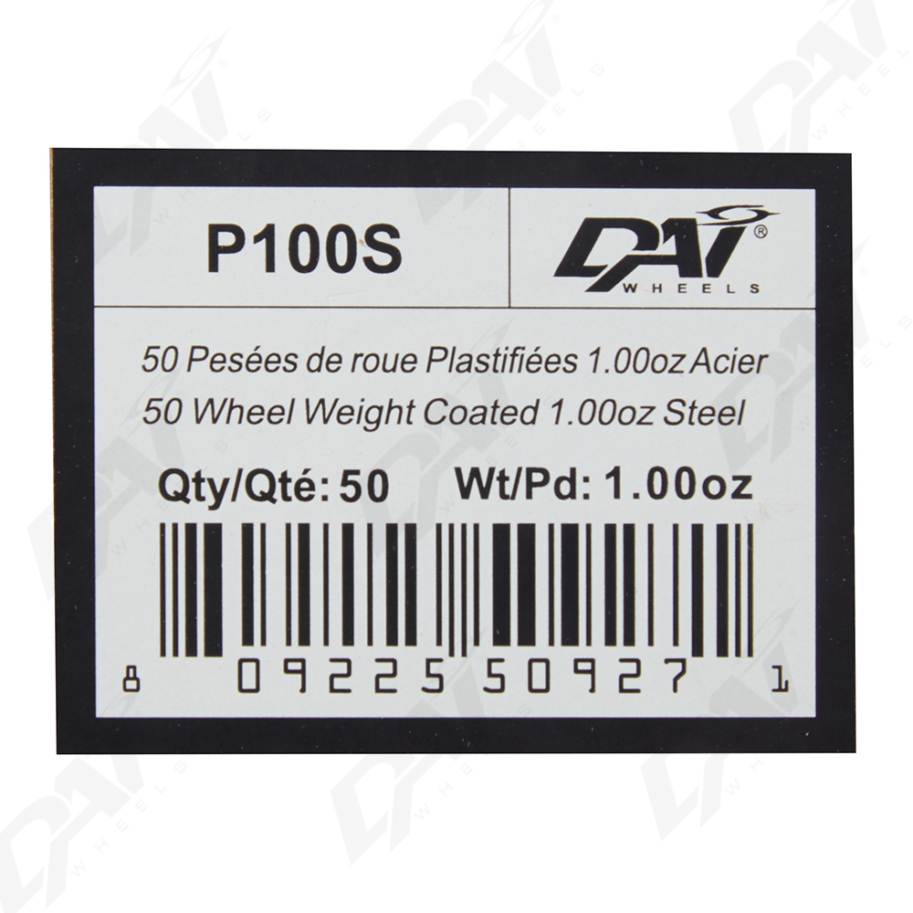 50 PESEES DE ROUE PLAST 1.00OZ