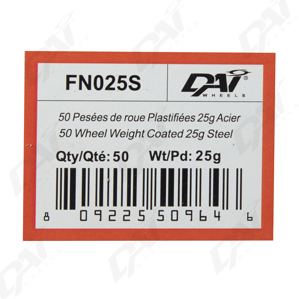 25 PESEES DE ROUE PLAST 50G - 3