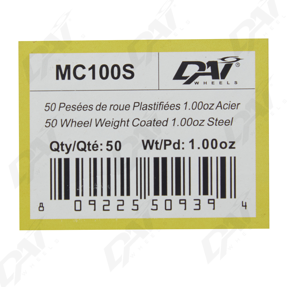 50 PESEES DE ROUE PLAST 1.00OZ