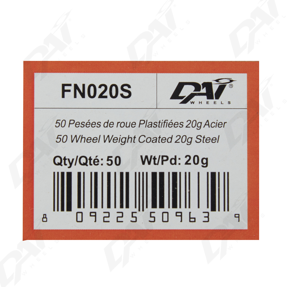 25 PESEES DE ROUE PLAST 20G - 2
