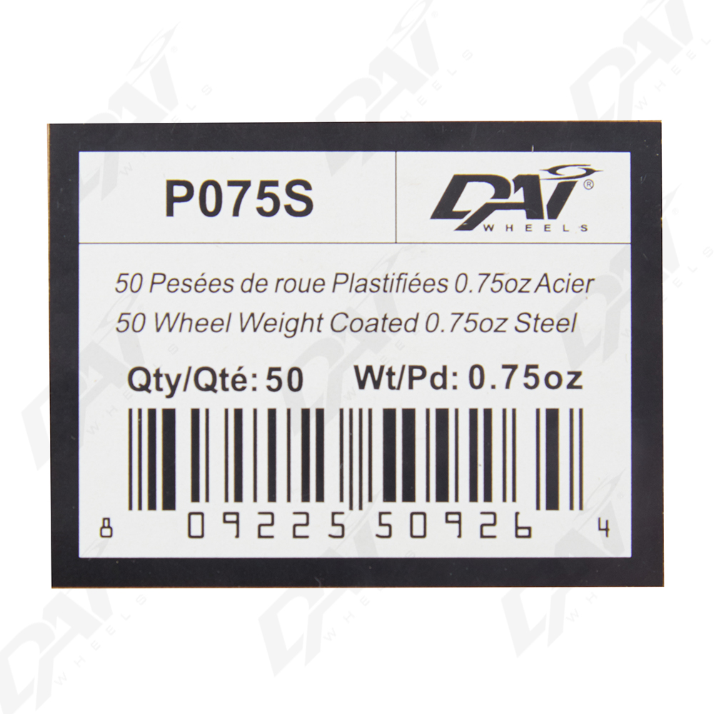 50 PESEES DE ROUE PLAST 0.75OZ - 2