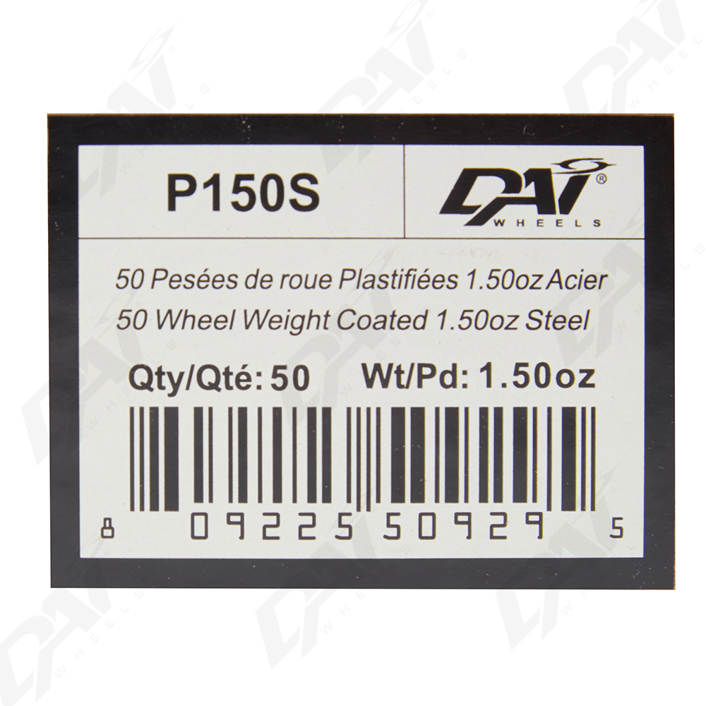 50 PESEES DE ROUE PLAST 1.50OZ