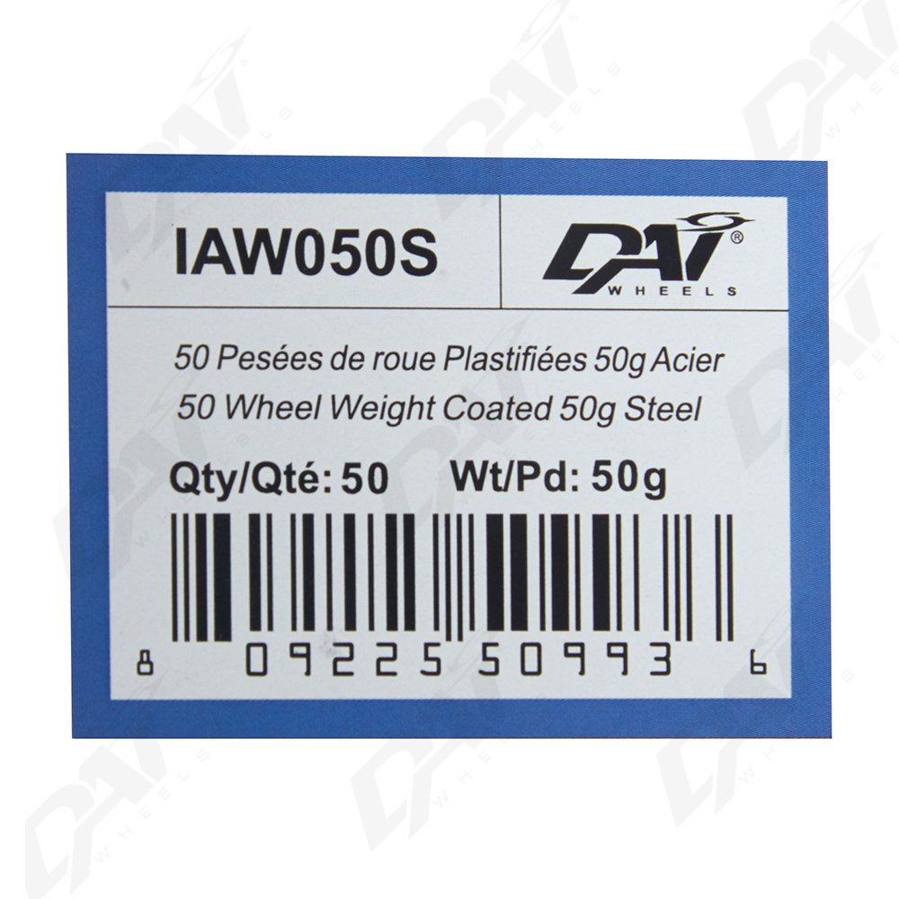 50 PESEES DE ROUE PLAST 50G
