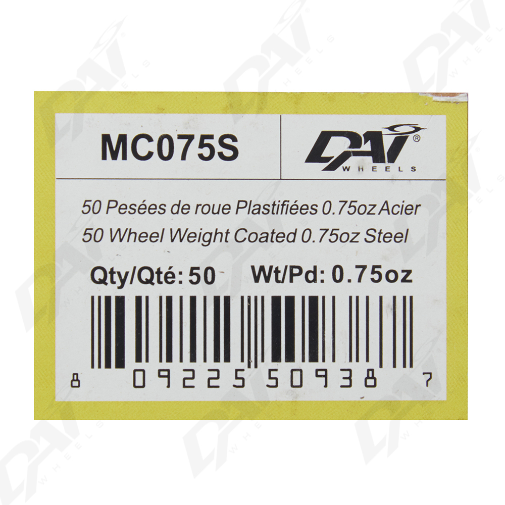 50 PESEES DE ROUE PLAST 0.75OZ - 3