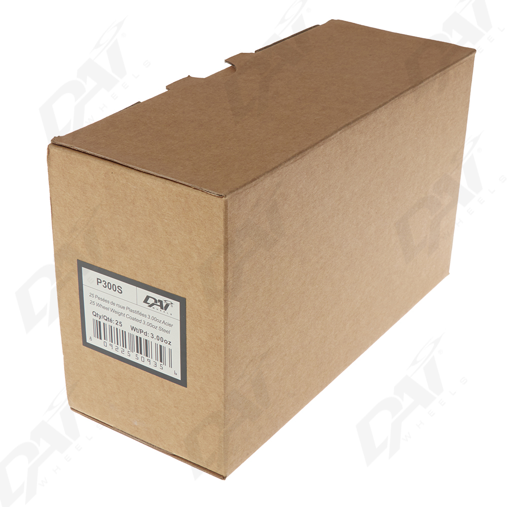 25 PESEES DE ROUE PLAST 3.00OZ - 3