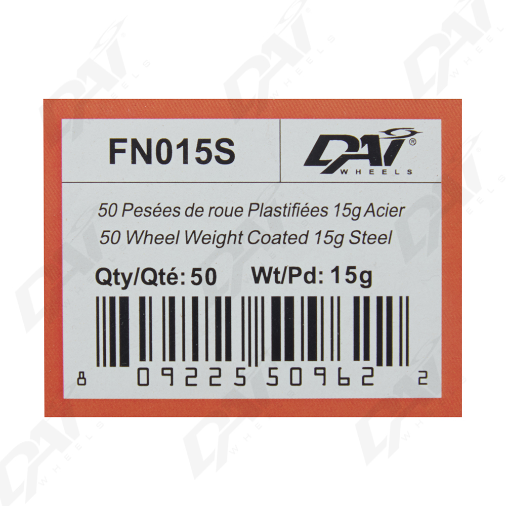 25 PESEES DE ROUE PLAST 15G - 2