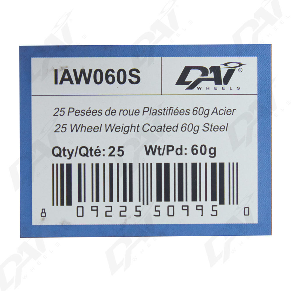 25 PESEES DE ROUE PLAST 60G - 3