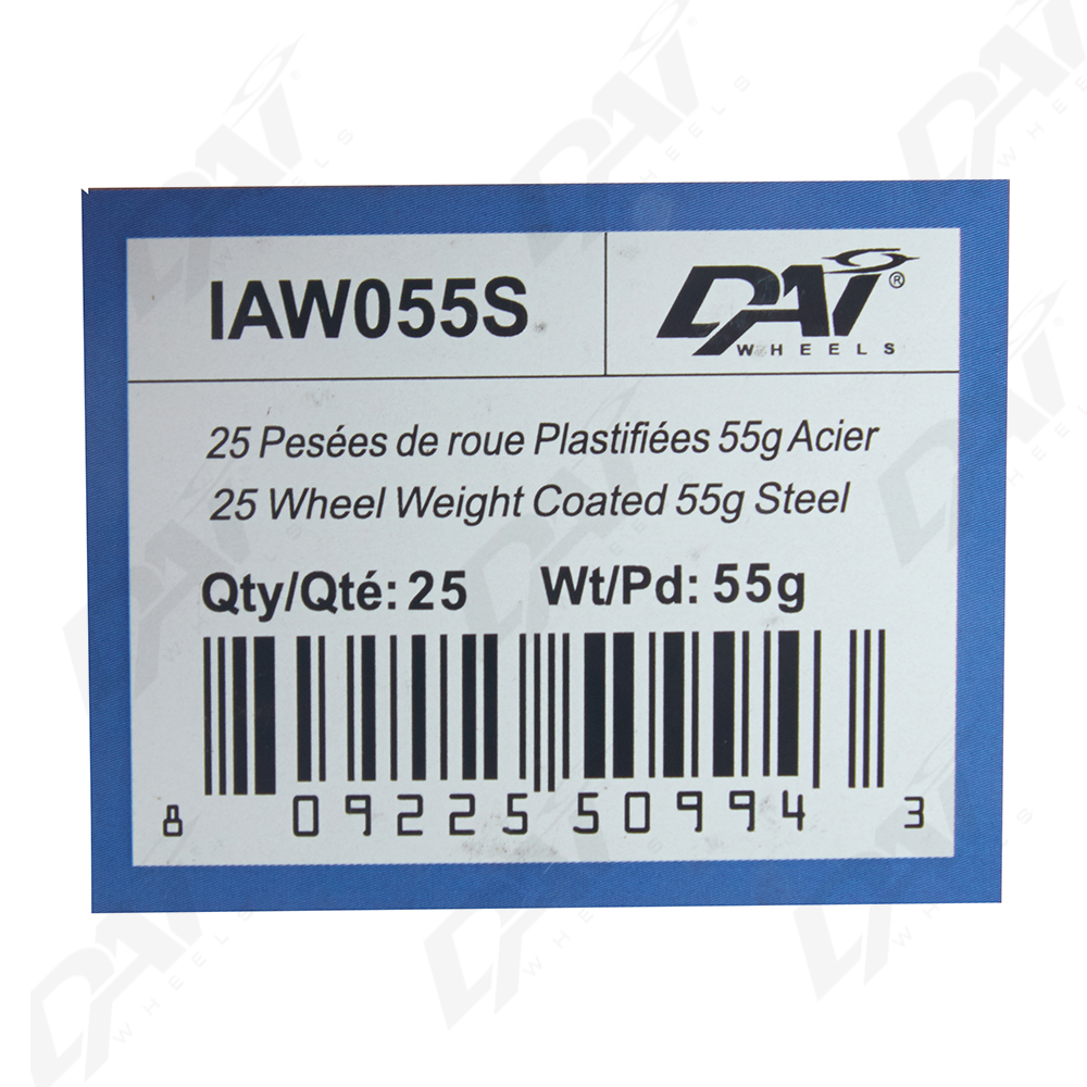 25 PESEES DE ROUE PLAST 55G - 3