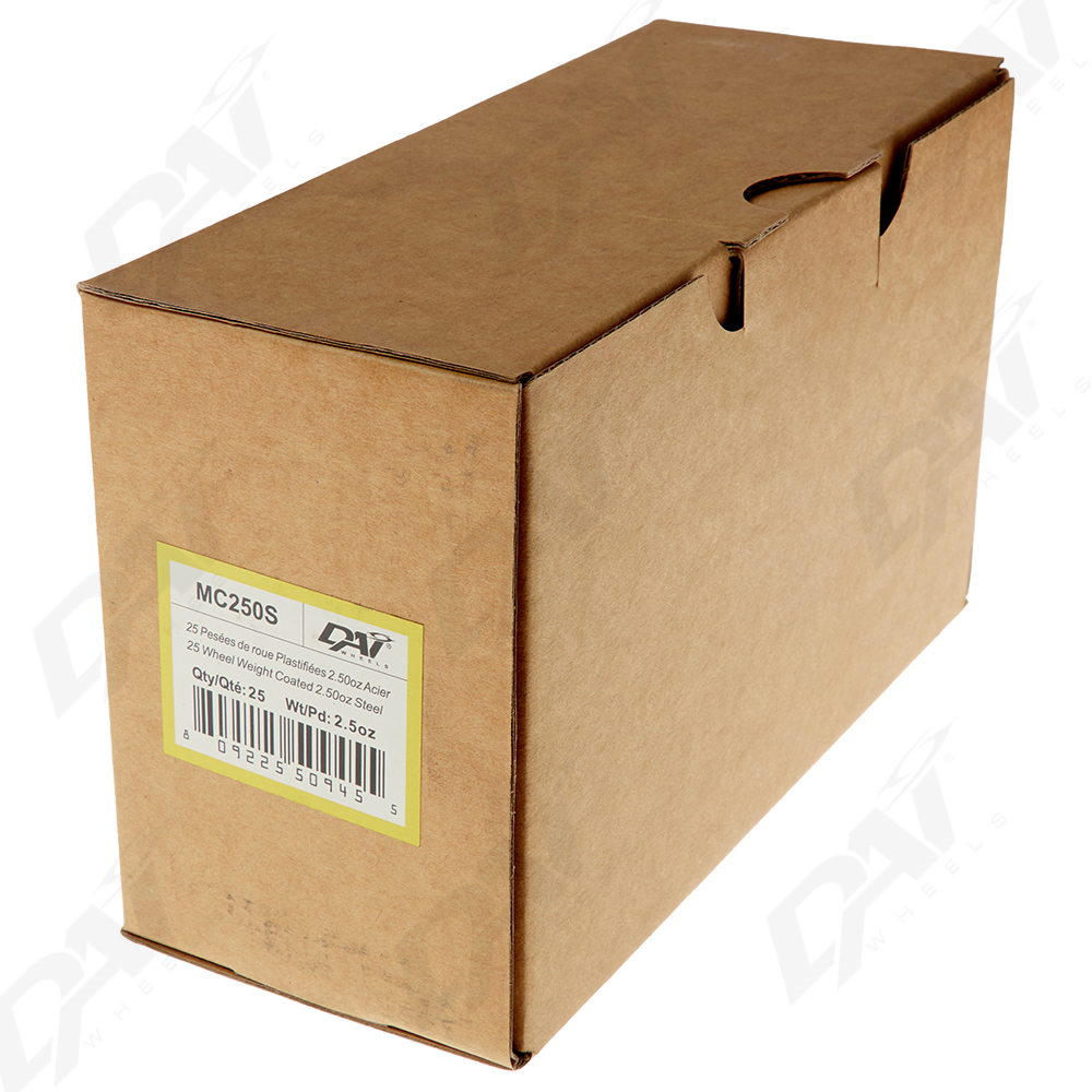 25 PESEES DE ROUE PLAST 2.50OZ