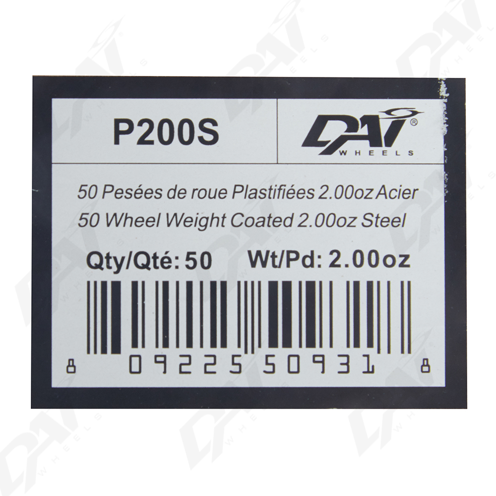 25 PESEES DE ROUE PLAST 2.00OZ - 3