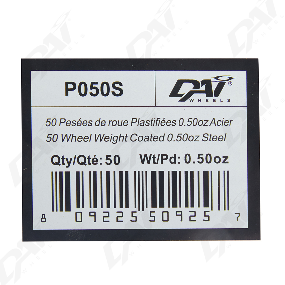 50 PESEES DE ROUE PLAST 0.50OZ - 3